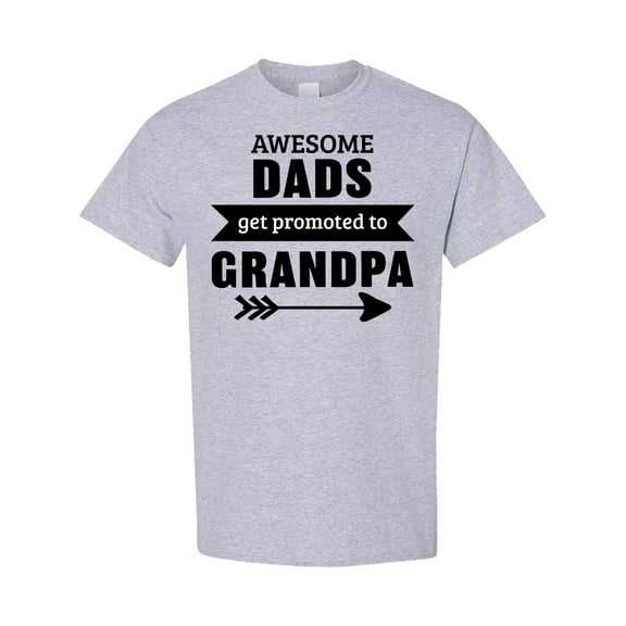 Inktastic Awesome Dads Get Promoted to Grandpa T-Shirt