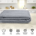 thumbnail image 3 of Simmore Cotton Kitchen Towels 18"x 28", Ultra Soft Absorbent Dish Towels Set for Kitchen, 6 Pack, Grey, 3 of 10