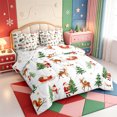 thumbnail image 2 of Manfei Xmas Elegant Farm Animal Cow 7 Pieces Full Size Bedding Sets,Retro Pine Cone Full Size Bed in a Bag,Xmas Reversible, 2 of 7