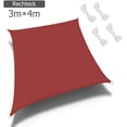 thumbnail image 2 of Vela de sombra impermeable Rust Red-3*4m Ormromra LKX-0581-3, 2 of 3