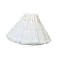thumbnail image 4 of S SERENABLE Petticoat Skirt Short Tutu Underskirt for Princess Costume Bridal Weddings Dress White, 4 of 8
