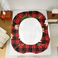 thumbnail image 5 of Manfei 4-Piece Initial O Sheet Set, Queen - Christmas & Checkered Plaid, 5 of 7