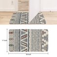 thumbnail image 3 of Farmhouse-Style Absorbent Boho Small Rug - 30x17 Non-Slip Black/White Geometric Throw Rug Door Mat for Living Room Bedroom Kitchen or Entryway, 3 of 6