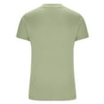 thumbnail image 4 of Jewelreauty Cotton Tshirts Slim Fit Short Sleeve Y2k Casual Crop Tops for Women Summer Going Out Tees Solid Color (XL, Green), 4 of 7