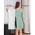 thumbnail image 5 of Pinspark Hospital Nightgowns Women Open Back Nightdress Bedridden Elderly Women' Pajama Dress Long Sleeve Post Surgery Gowns, 5 of 6