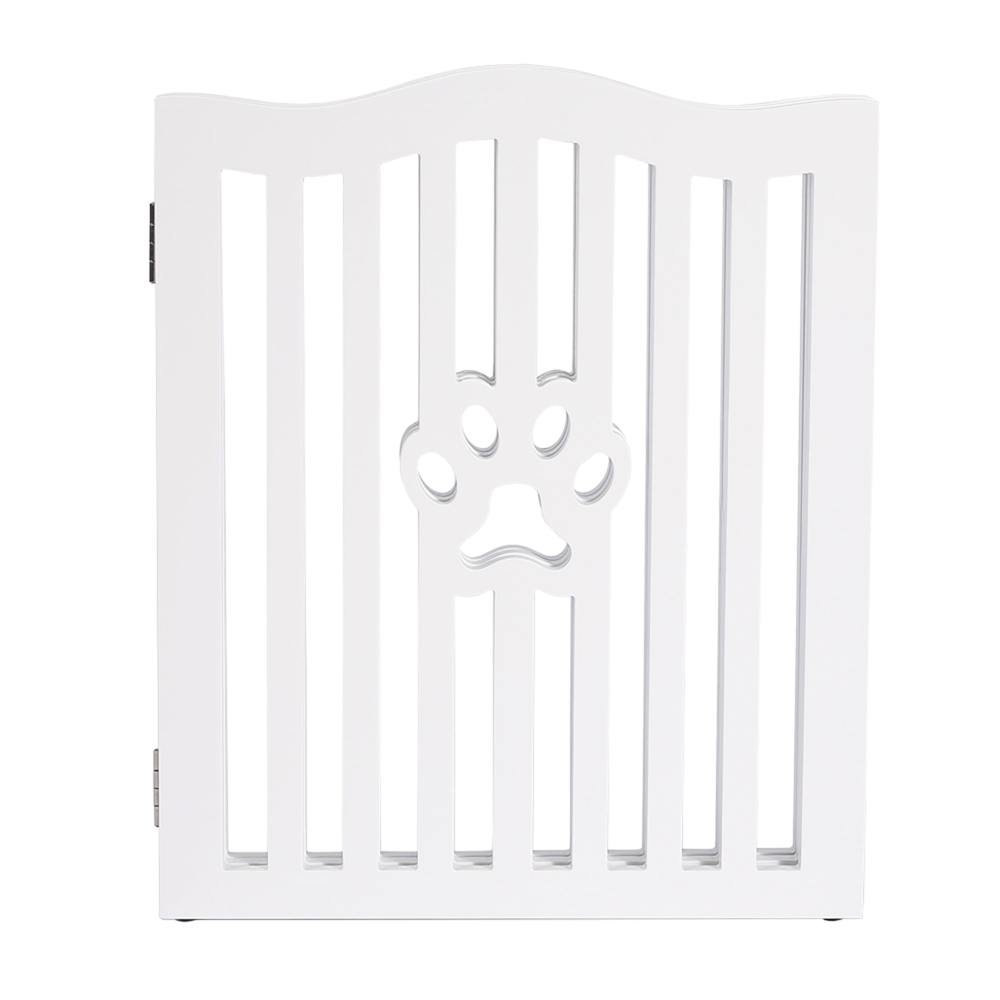 Trimate Wooden Free Standing Pet Gate for Small Dogs and Cats, White