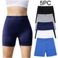 thumbnail image 2 of ShomPort Girls 5-Pack Bike Shorts Elastic Waisted Yoga Dance Athletic Cotton Short Tights Under Dress Shorts, 2 of 9