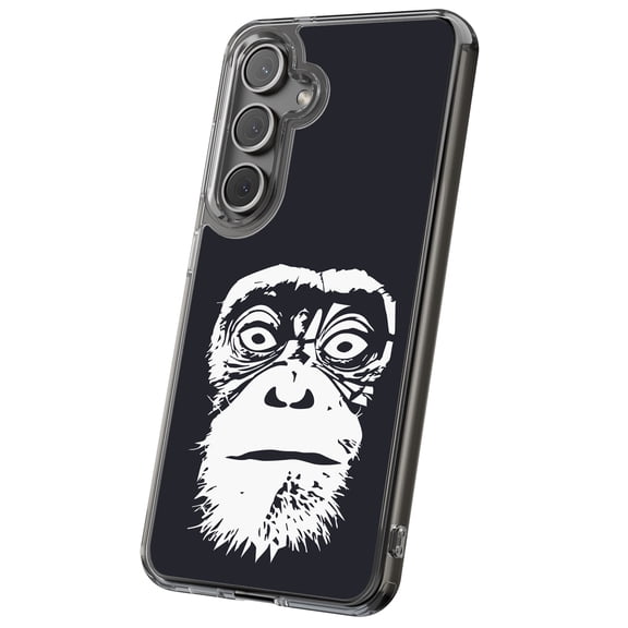 For Samsung Galaxy S21 Plus, Hybrid Clear, Monkey Face 2 Print, USA