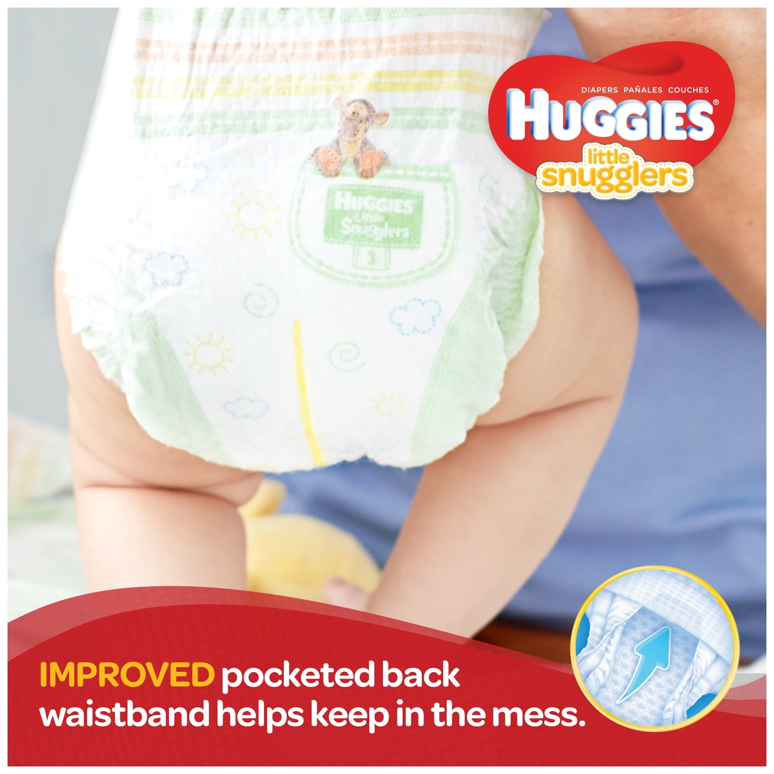 HUGGIES Little Snugglers Diapers, Size 3, 124 Diapers - 2