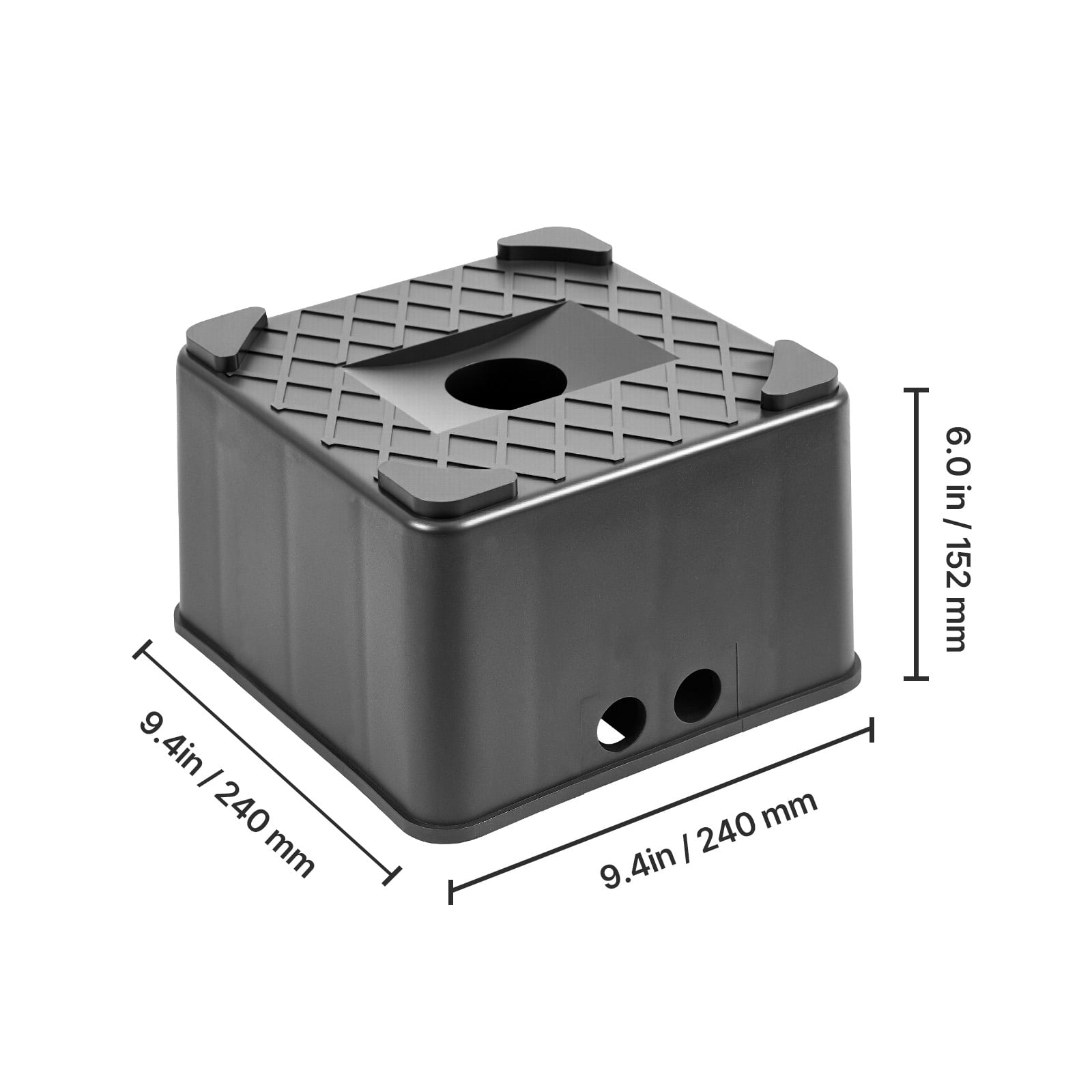 KFFKFF Durable Trailer Jack Blocks, 6" High RV Leveling Supports, Each with 6000 lbs Capacity, Ideal for RV Jack Stands, Stools, Camper Gear, Suitable for Travel Trailers, 5th Wheels