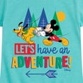 thumbnail image 3 of Disney - Mickey & Pluto - Let's Have An Adventure - Toddler & Youth Girls Short Sleeve Graphic T-Shirt, 3 of 5