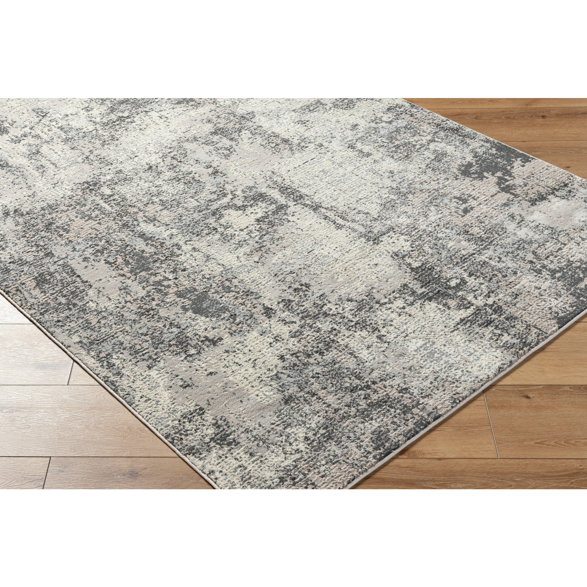 Artistic Wavers Marbella Area Rug, 6'7" x 9', Charcoal/Light Gray