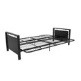 DHP Henley Black Metal Arm Futon Frame with Coil Full Futon Mattress