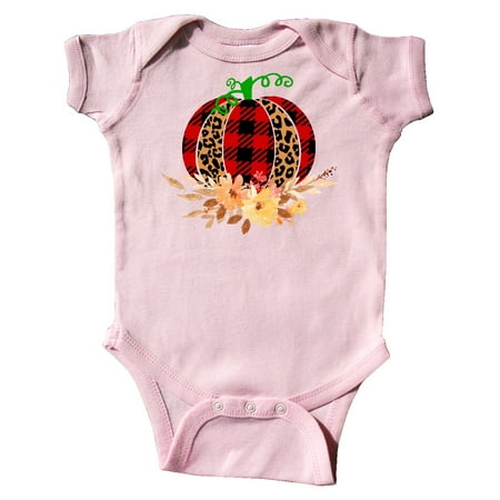 

Inktastic Rustic Cheetah and Plaid Print Pumpkin Gift Baby Boy or Baby Girl Bodysuit
