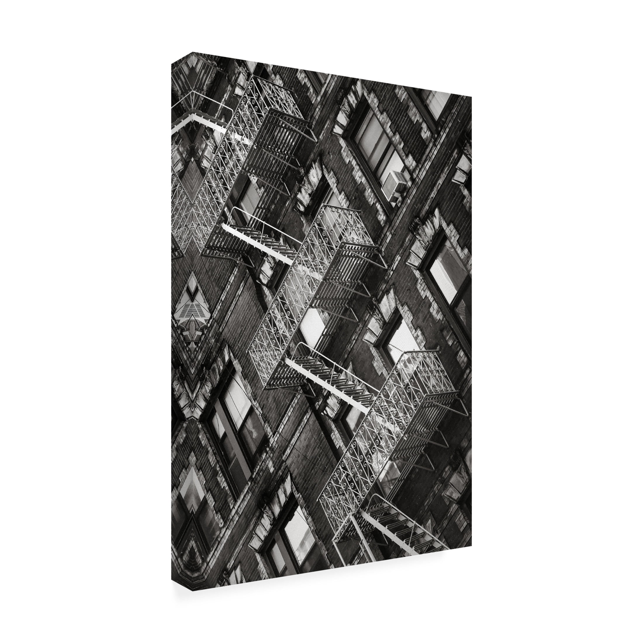 Trademark Fine Art Rikard Martin New York City Fire Escapes 04 Canvas Wall Art