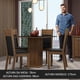 thumbnail image 5 of Juego de Comedor con Mesa y 4 Sillas Madesa Claire Marrón/Negro, 5 of 9