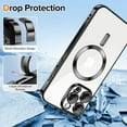 thumbnail image 4 of Entronix Magnetic Clear Case for iPhone 16 Pro Max, Slim Fit, Anti-Drop Shockproof, Black, 4 of 5