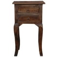 thumbnail image 4 of Home Square Transitional Wood Table in Dark Walnut & Antique Iron - Set of 2, 4 of 6