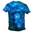 thumbnail image 6 of Penkiiy Galaxy Printed Shirt , Men's Cosmic Star Sky Print Funny Casual Fashion Short Sleeve Tops Blouse 2XL Multicolor, 6 of 6
