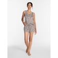 thumbnail image 3 of Joyspun Women's Tank Top and Shorts Pajama Set, 2-Piece, Sizes XS-3X, 3 of 6