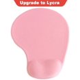 thumbnail image 2 of Tapis de Souris de Bureau avec Support de Poignet en Gel - Repose-Poignets Ergonomique de Tapis de Souris de Bureau - Conception Tapis de Jeu Base en Caoutchouc pour Ordinateur Portable (01Pink), 2 of 5