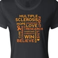 thumbnail image 4 of Inktastic Multiple Sclerosis Awareness Word Cloud Women's T-Shirt, 4 of 5