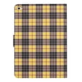 thumbnail image 5 of Case for iPad 6th Generation, Plaid Design Cute Stylish Shockproof Cover with Kickstand Magnetic Flip Folio Case for iPad 6th Generation 9.7 inch,Yellow, 5 of 6