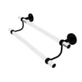 thumbnail image 1 of Allied Brass Clearview Collection 36 Inch Double Towel Bar with Twisted Accents - Matte Black, 1 of 2