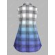 thumbnail image 2 of Blusa de Talla Extra a Cuadros Sin Mangas de Color Degradado Rosegal Blusas Tallas Grandes, 2 of 5