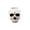 #05352260611001A1 WHITE, variant on difdany 1 pc Skull Candle Holder, Standard Tealight Size Crying Skeleton Candlestick, Wax-Weeping Gothic Decor Resin Vessel for Halloween