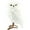 White, variant on Decorae Fake Stuffed Owl Figure, 11-Inch Tall Bird for Craft, Halloween Prop or Christmas Tree Topper Use