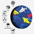 thumbnail image 6 of Kll Cartoon Shark Tire Cover,Universal Wheel Tire Cover For Trailer, Rv, Suv, Truck,Camper And Many Vehicle,(15 Inch), 6 of 7