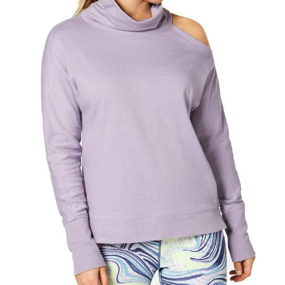 Calvin Klein Womens Mock Neck Cold Shoulder Top