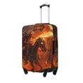thumbnail image 3 of Luggage Cover Anti Scratch, Halloween Flame Skeleton Knight Elastic Suitcase Protector Suitcase Covers for Luggage Fits 18-32 Inch Luggage, 3 of 6