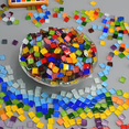 thumbnail image 2 of 50 piezas de mosaico de vidrio de color hecho a mano para bricolaje, decoración creativa para niños, área de arte, material de pasta de pintura, 2 of 5
