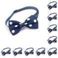 thumbnail image 2 of Methold Collares para perros Pajarita Correa Mascotas Aseo Decoraciones Push-pull Hebilla Suministros Cachorros Gatos Fiesta Festival punto azul blanco Type1 NO1 Methold CBP256351, 2 of 5