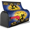 thumbnail image 4 of Halloween Pumpkins and Cat Against Full Moon \u200bat Night Mailbox Cover Magnetic Mailbox Wraps Post Box Cover Décor 21x18 in, 4 of 7