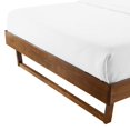 thumbnail image 2 of Platform Bed Frame, King Size, Wood, Brown Walnut, Modern Contemporary Urban Design, Bedroom Master Guest Suite, 2 of 7