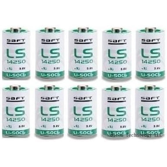 (10 PACK) LS-14250 1/2 AA 3.6V Lithium (Non Rechargeable)