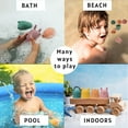 thumbnail image 3 of Bumble Bear Mold Free Silicone Bath Toys, Baby Bath Toys 6-12 Months, Toddlers 1-3, Non Toxic Infant Bathtub Toy, Water Toys, Pool Toy, Dishwasher Safe, 3 of 8