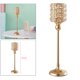 thumbnail image 5 of Candelabro Dorado de Cristal de Estilo Europeo, Soporte para , Hogar, Dormitorio, Restaurantes, Sala de Estar, Candelabro 41cm Baoblaze candelabros de escritorio de cristal, 5 of 8