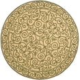 thumbnail image 2 of Safavieh Chelsea Aragon Oriental Wool Area Rug, Yellow/Light Green, 5'6" x 5'6" Round, 2 of 11
