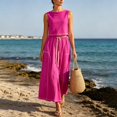 thumbnail image 4 of Women's Elegant Long Skirt for Formal Wear Matching Two Piece Outfit Set Pink XXL, 4 of 5