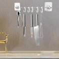 thumbnail image 4 of Organizador sin perforaciones Ounissouiy Estante de cocina montado en la pared Almacenamiento detrás de la puerta, 4 of 6