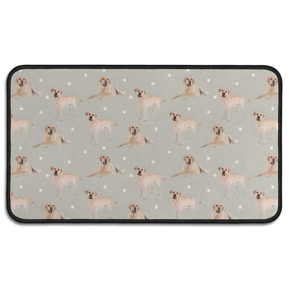 Labrador Dog Door Rugs,Washable Non Slip Door Mats Indoor,Decorative Door Mats,Entry Mat Indoor for Entrance,Bedroom,Kitchen,Bathroom,30"x17"