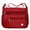 Red, variant on Forloe Women Shoulder Handbag Roomy Multiple Pockets Bag Ladies Crossbody Purse Fashion Tote Top Handle Satchel