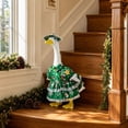 thumbnail image 6 of PiGOGI Christmas Snowflake Polka Dots Lace Dress Goose Costume Set for Porch Goose Outfit Holiday Outdoor Yard Decor (Goose Not Included), 6 of 6