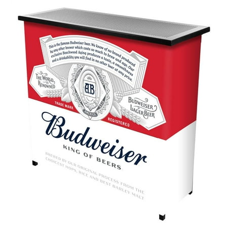 Budweiser Portable Bar with Carrying Case, Label Design