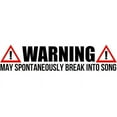 thumbnail image 3 of CafePress - Warning Spontaneous Singing - 11 oz Ceramic Mug - Novelty Coffee Tea Cup, 3 of 6