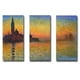 Twilight Venise - San Giorgio Maggiore par Claude Monet Premium Giclée de Toile de Galerie Enveloppée Ensemble d'Art - Prêt à Accrocher & 44; 12 x 24 x 1,5 Po – image 1 sur 1